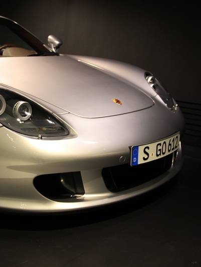 quadro decorativo de Ferrari prata